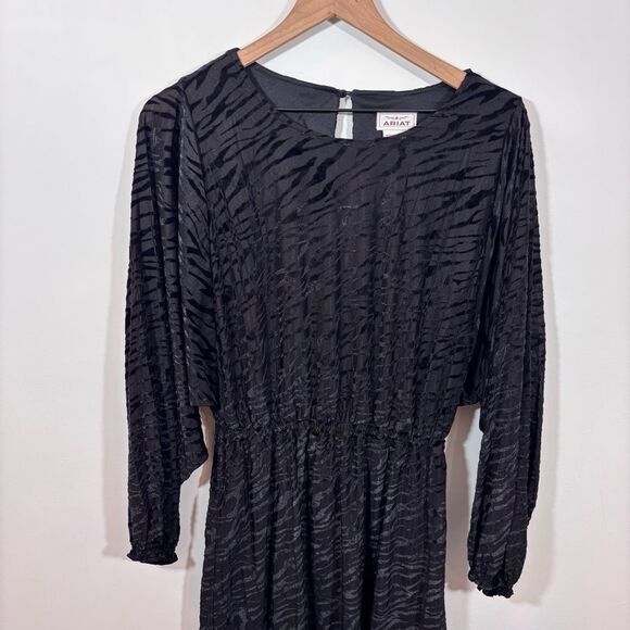 ARIAT WOMEN'S SHADOW DRESS Size Small Black - Picture 5 of 14